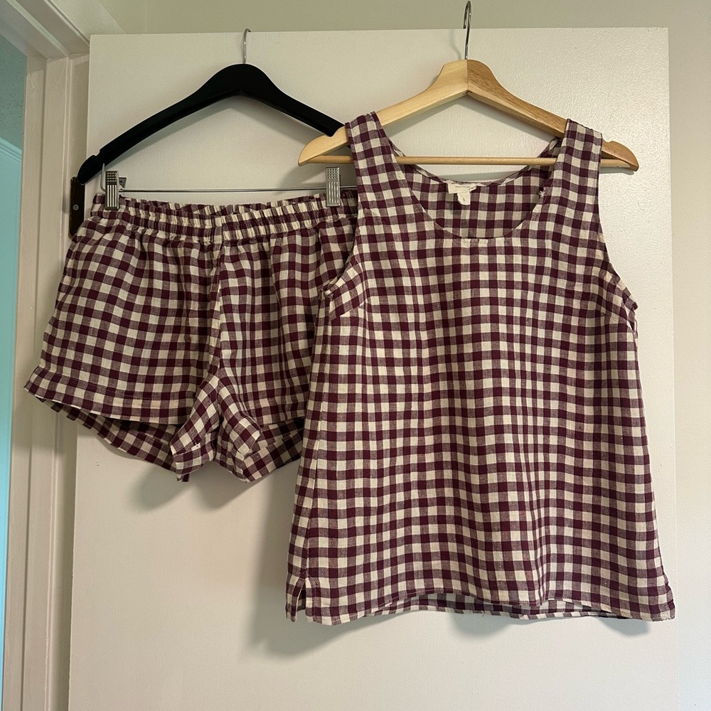 Checkered Sleepwear Set